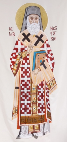 Sf Nectarie brodat 103cm